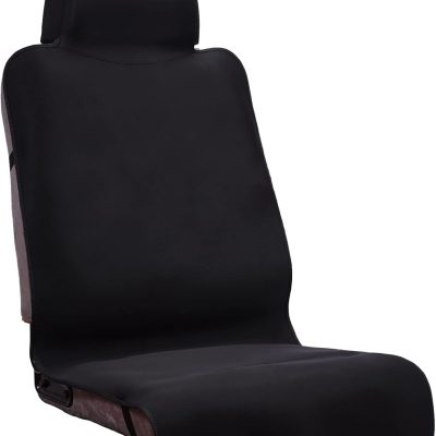 Waterproof Seat Cover, Upgraded Sweat Carseat Protector, Perfect for Universal Anti-Slip Car Truck SUV Seat, Ideal for Surfing Yoga Gym Workout, Black