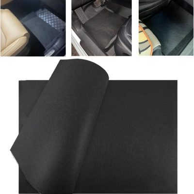 5 Pack Disposable Car Floor Mats Cover Felt Automotive Floor Mat Foot Rest Pads Protector for Car Detailing Wash All-Season Floor Mats Universal Trim to Fit SUV Van Truck RV Floor Carpet