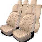 Car Seat Covers, Quilting Leather Seat Covers Full Set, Waterproof Faux Leather Automotive Seat Covers for Cars, Universal Car Seat Protectors Fit for Cars, Suvs, Trucks, Airbag Compatible