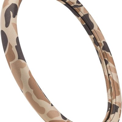 Universal Fit Steering Wheel Cover for Car, Truck, and SUV, Durable Steering Wheel Protection,  (Tan Duck Camo)
